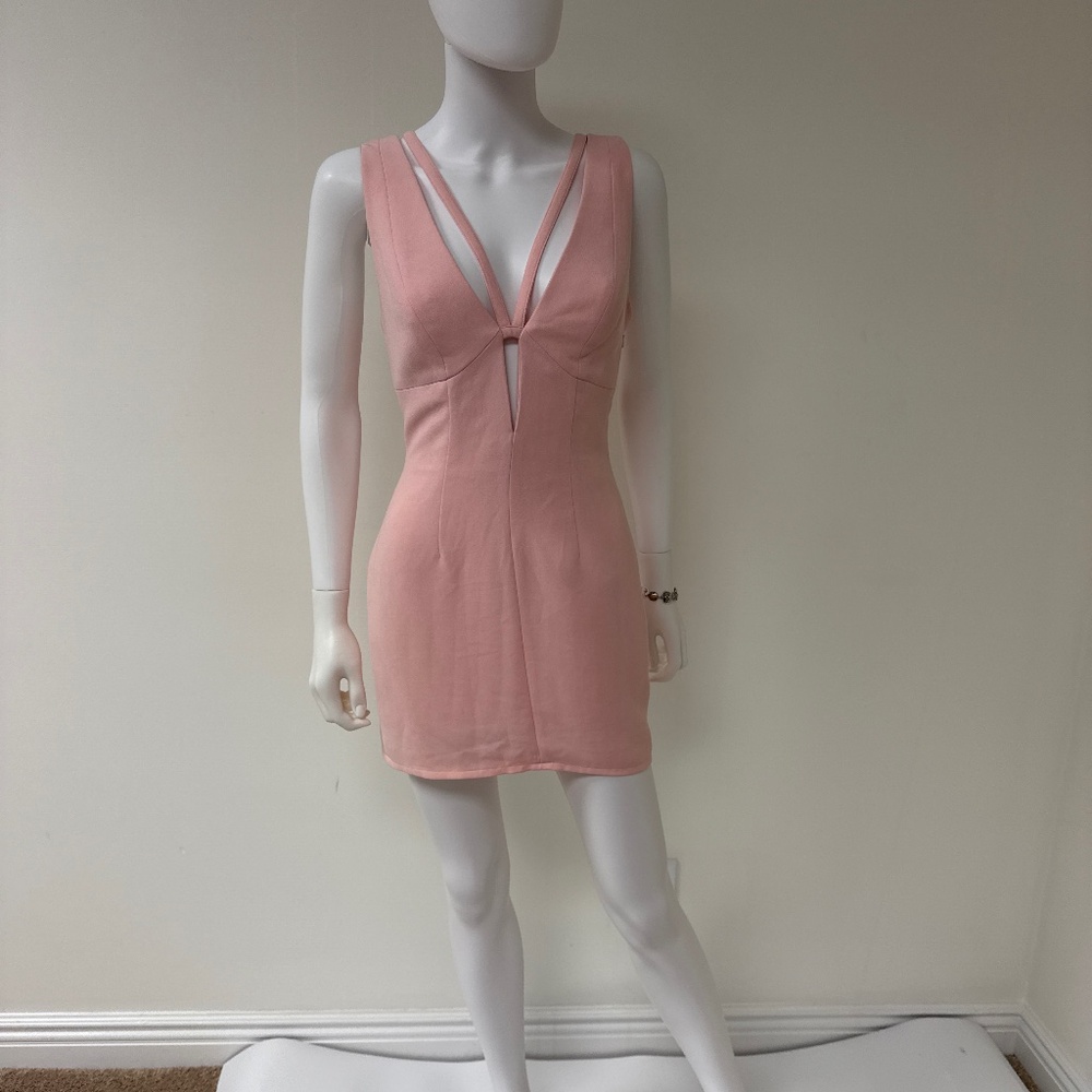 Andrea Polizzi pink mini dress